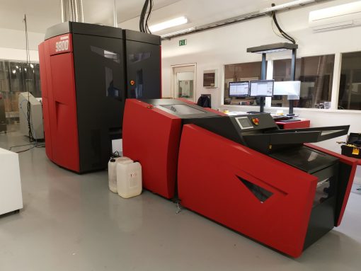 Xeikon 9800 digital printing press 5 colours digital press