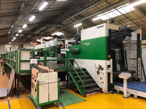 BOBST SPO 160 ER - Automatic Die Cutter with stripping and blanking.