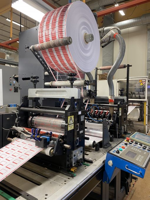 2005 Gallus EM 410 7 colours flexo label press