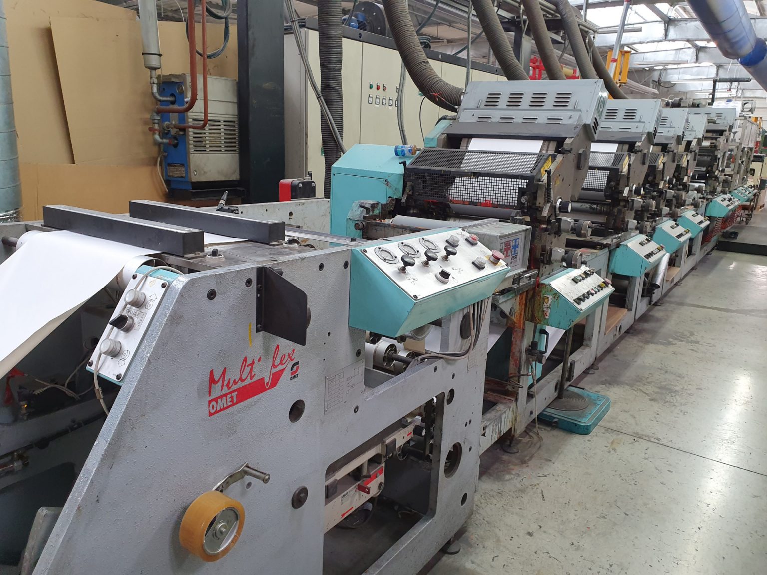 Omet Multiflex LB 420 FLUV 5 colours Flexo printing machine PP