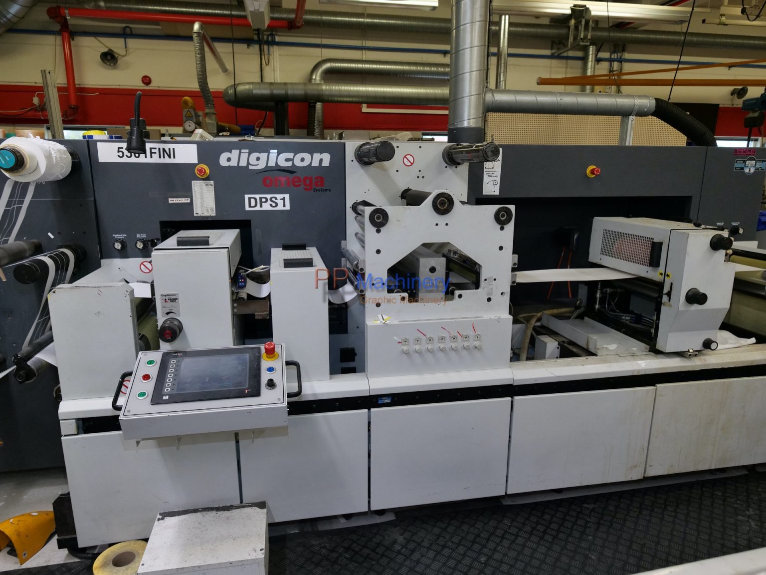 AB Graphic Digicon II digital finisher from 2008 Slitting rewinding die