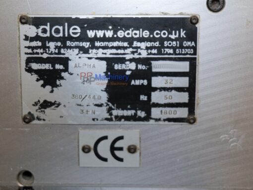 Edale Alpha 5 colours flexo label press
