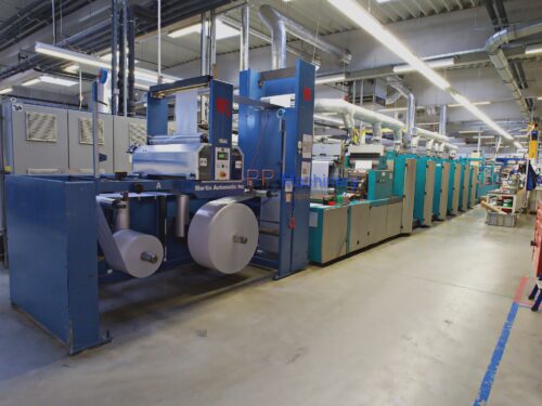 EDELMANN EVO-PRINT V 48 Narrow web rotary printing press 6 colours offset + 2 colours Flexo