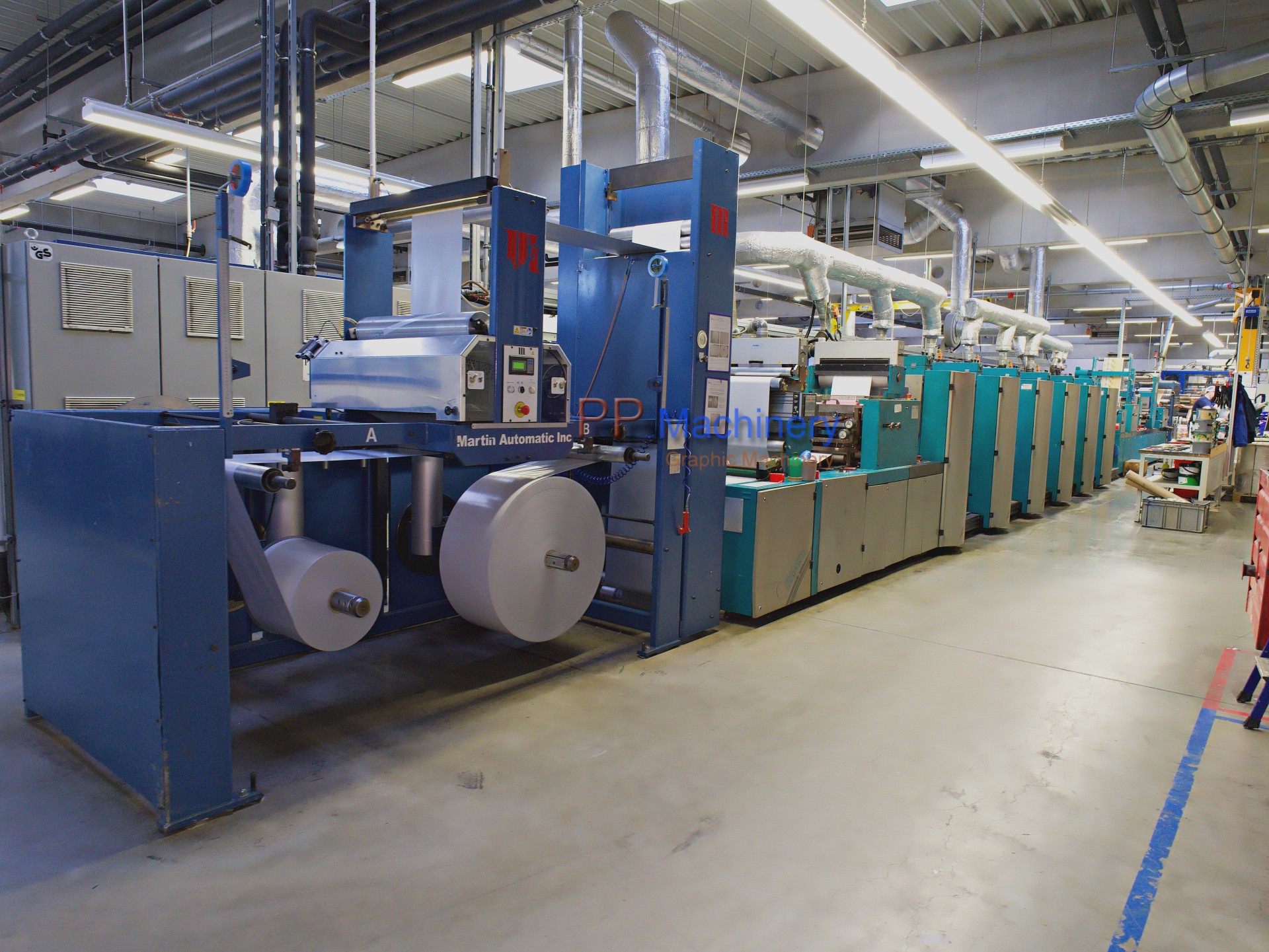 EDELMANN EVO-PRINT V 48 Narrow web rotary printing press 6 colours offset + 2 colours Flexo