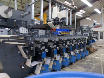 2001 Gallus EM 280 7 Colours Flexo Label Press with Chilled rollers and Delam Relam - Image 4