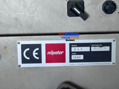 2008 NILPETER FA4 9 COLOURS FLEXO LABEL PRESS FULLY EQUIPPED FROM PP MACHINERY – GERMANY - Image 5