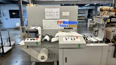 Alternative view of LINK LABEL HOT FOIL STAMPING – SEMI ROTARY DIE CUTTING – LABEL FINISHING LINE - From PP Machinery