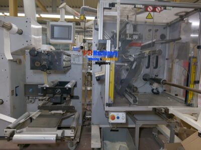 Alternative view of ABG Vectra 410 from 2002 with slitting unit and turning bar