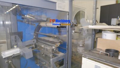 Gallus TR 510 Turret Rewinder with auto dispenser auto eject and conveyor for finished rolls - Image 10