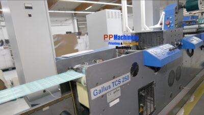 Gallus TCS 250 Intermittent offset label press with flexo varnishing and flat bed die cutter - Image 7