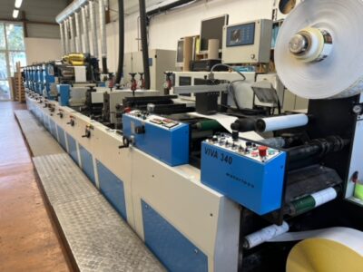 Alternative view of CODIMAG VIVA 340 6 Colours intermittent label press with flexo and screen printing