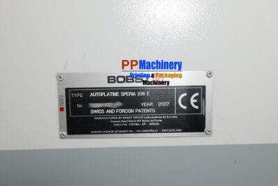 Bobst Speria 106 E Automatic Die Cutter from 2007 - Image 8