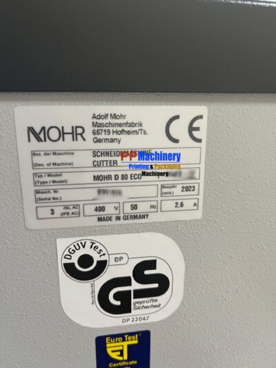 Alternative view of POLAR MOHR ID 80 ECO PAPER CUTTER