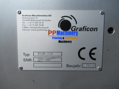 Alternative view of Graficon BSM 340 Label sheeting station - standalone machine