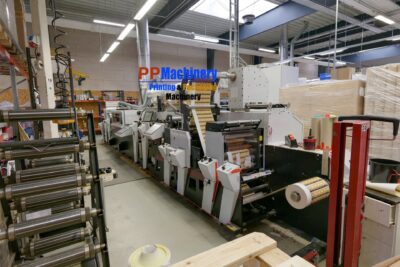 Alternative view of MARK ANDY Digital Series hybrid Flexo press with 3 Flexo units and Digital inkjet