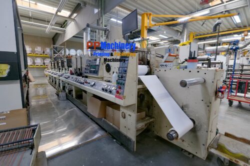 Mark Andy 4150 System 5 colours Flexo press with UV dryers