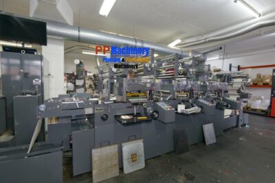 2020 Iwasaki TR 2 5 colours intermittent UV offset with 2 hotfoil units like new - label printing press - Image 4