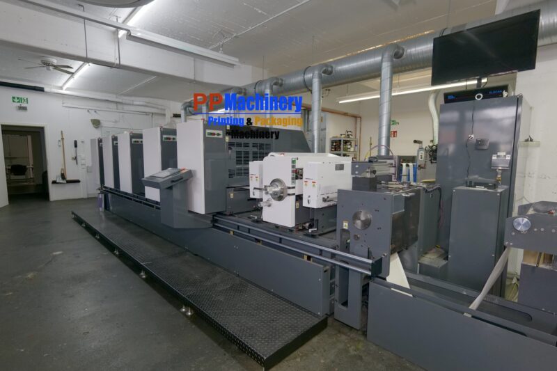 2020 Iwasaki TR 2 5 colours intermittent UV offset with 2 hotfoil units like new - label printing press - Image 5