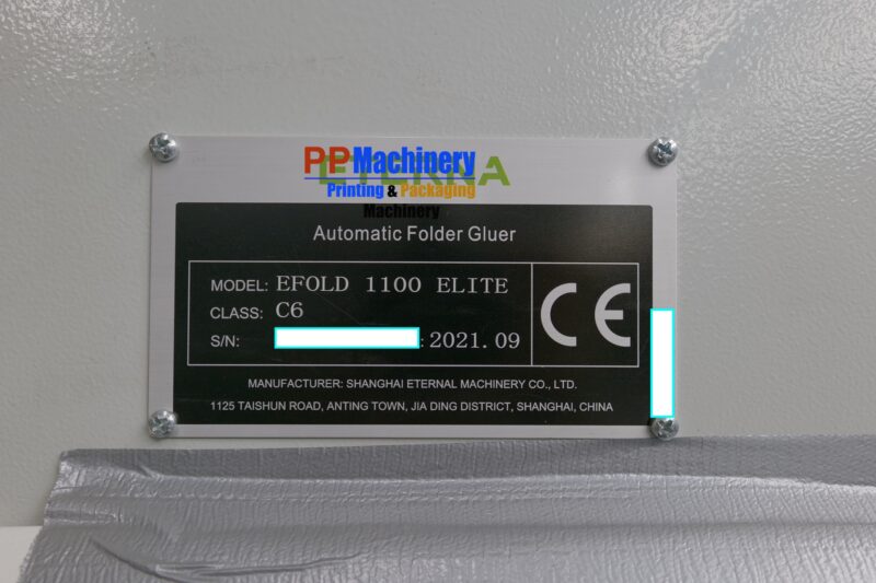 Eterna Efold 1100 Elite from 2021 – 6 points folder gluer for folding carton - Image 9