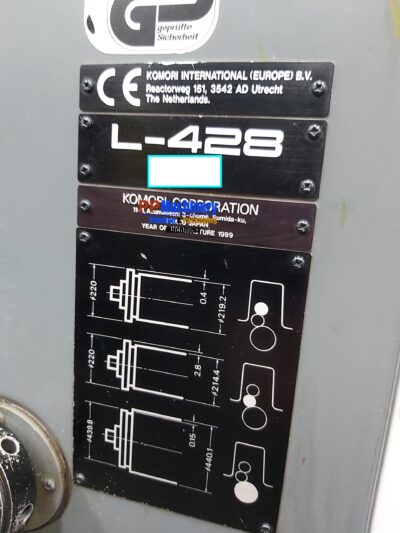Komori Lithrone 428 4 colours offset printing machine - Image 5