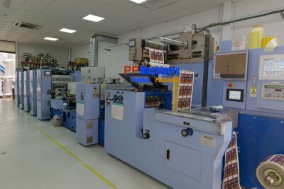 Miyakoshi MLP13 intermittent UV Offset label press 5 colours + flexo varnishing from 2017 - Image 4