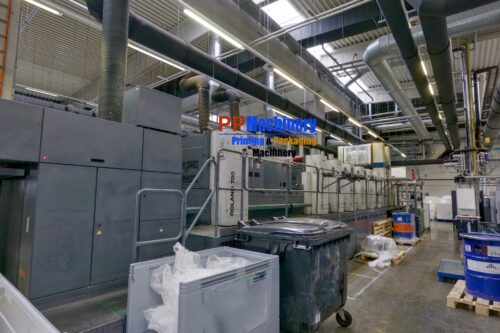 ROLAND 709 LTT OFFSET PRESS WITH FOILING UNIT AND INTERDECK UV