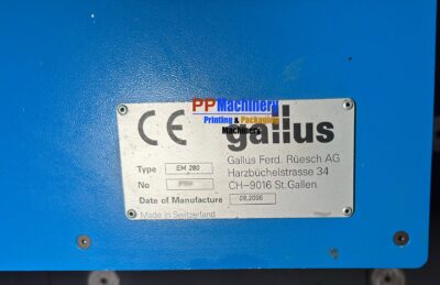 2006 Gallus EM 280 6 colours flexo label press - Image 9