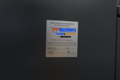 HEIDELBERG SPEEDMASTER XL 106 4+L 4 Colours offset press from 2018 by #ppmachinery - Image 9
