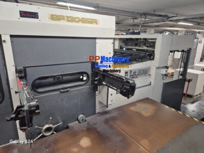 Alternative view of Bobst SP 130-SER automatic die cutter from 1997 for immediate sale