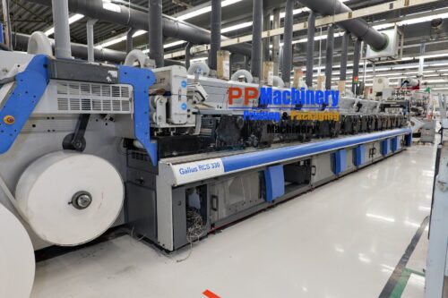 GALLUS RCS 330 8 COLOURS FLEXO LABEL PRESS FROM 2005