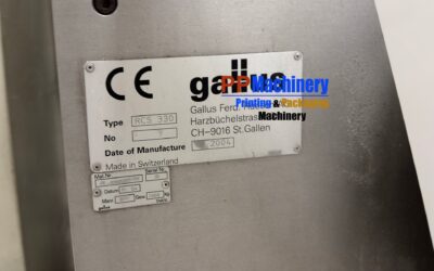 GALLUS RCS 330 8 COLOURS FLEXO LABEL PRESS WELL EQUIPPED from #ppmachinery - Image 5