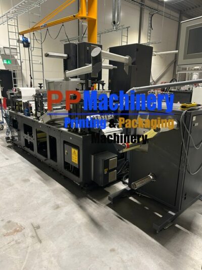 Gallus EM 340 C Finishing with Prati Turret Rewinder - Label Die Cutting Slitting and Rewinding line - Image 3