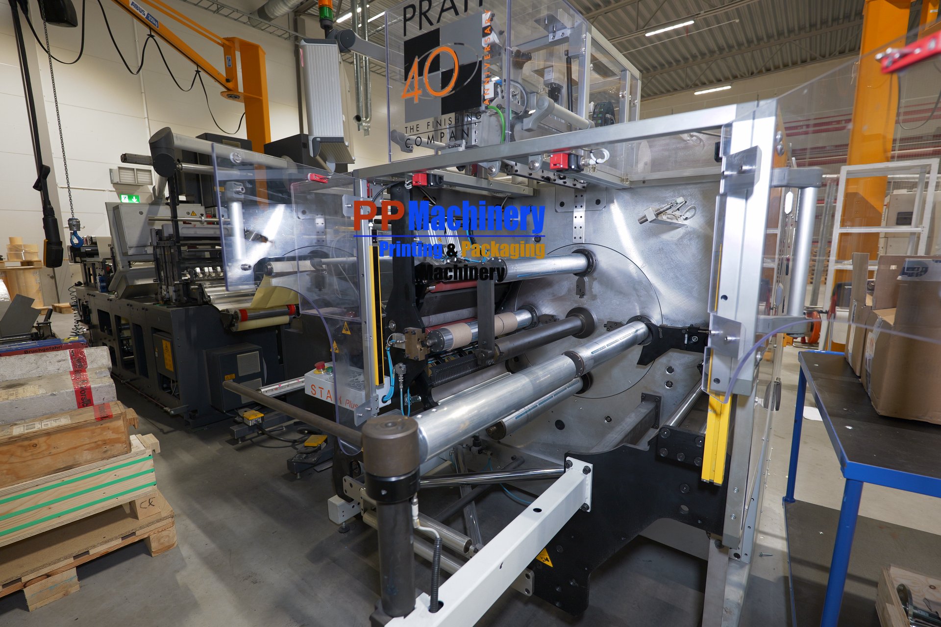 Gallus EM 340 C Finishing with Prati Turret Rewinder - Label Die Cutting Slitting and Rewinding line - Image 2