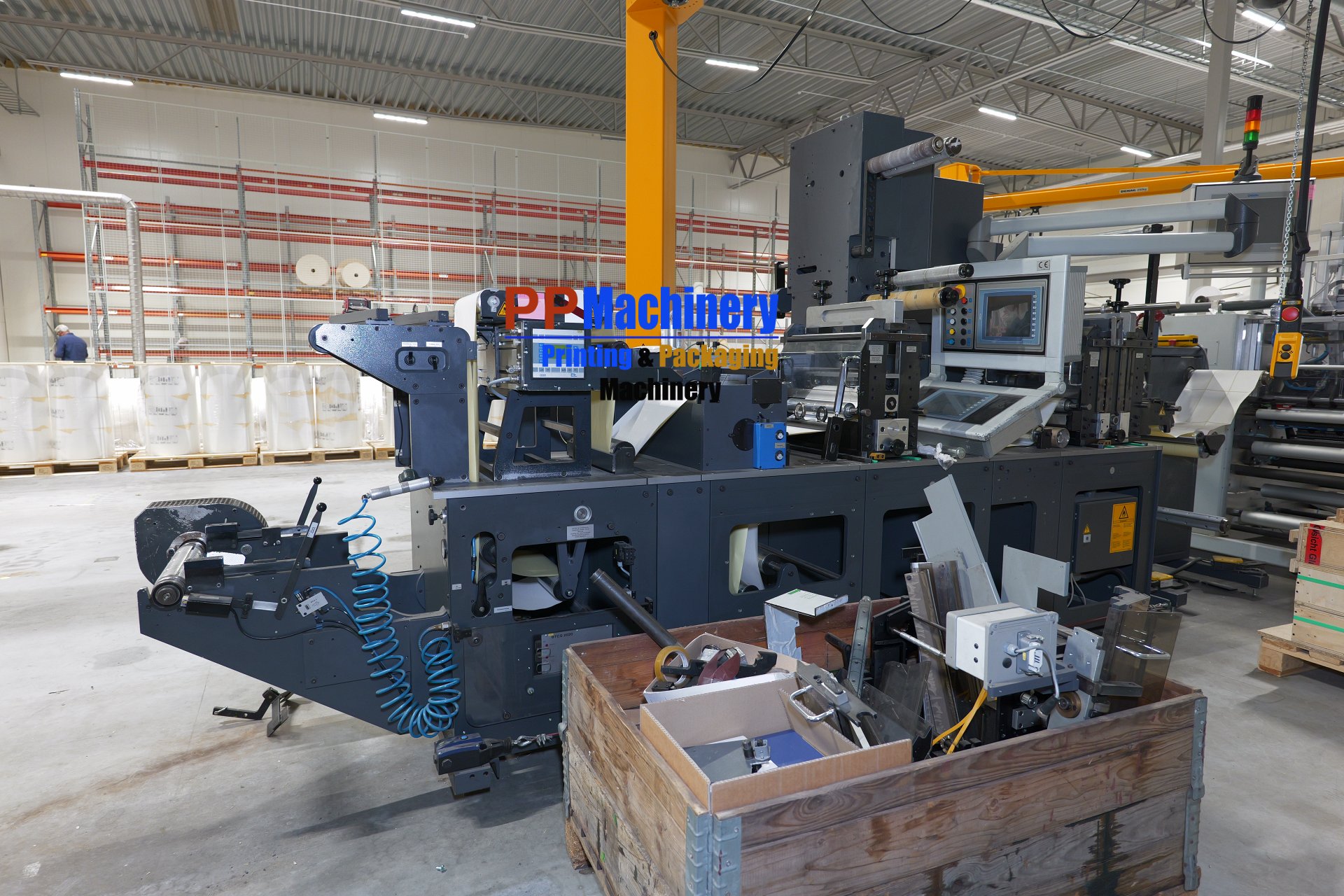 Gallus EM 340 C Finishing with Prati Turret Rewinder - Label Die Cutting Slitting and Rewinding line - Image 6