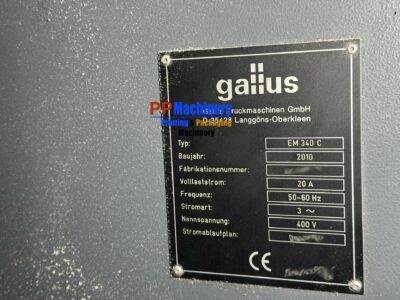 Gallus EM 340 C Label converting line from 2010 – Slitting rewinding die cutting - Image 10