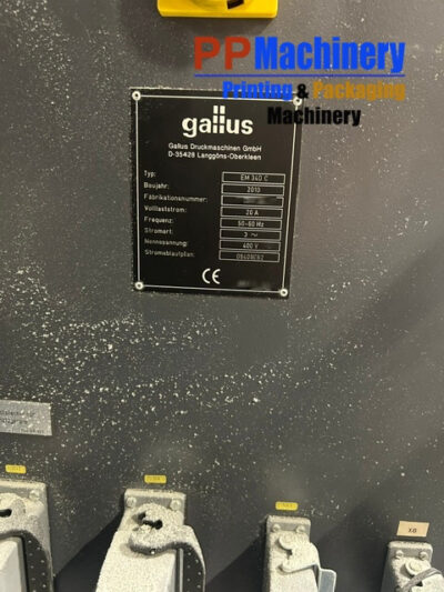 Gallus EM 340 C Label converting line from 2010 – Slitting rewinding die cutting - Image 3