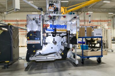 Prati TR400 Turret Rewinder 4 spindles automatic turret rewinder  with turning bar and slitting unit from 2015 - Image 4