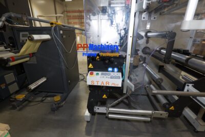 Prati TR400 Turret Rewinder 4 spindles automatic turret rewinder  with turning bar and slitting unit from 2015 - Image 7