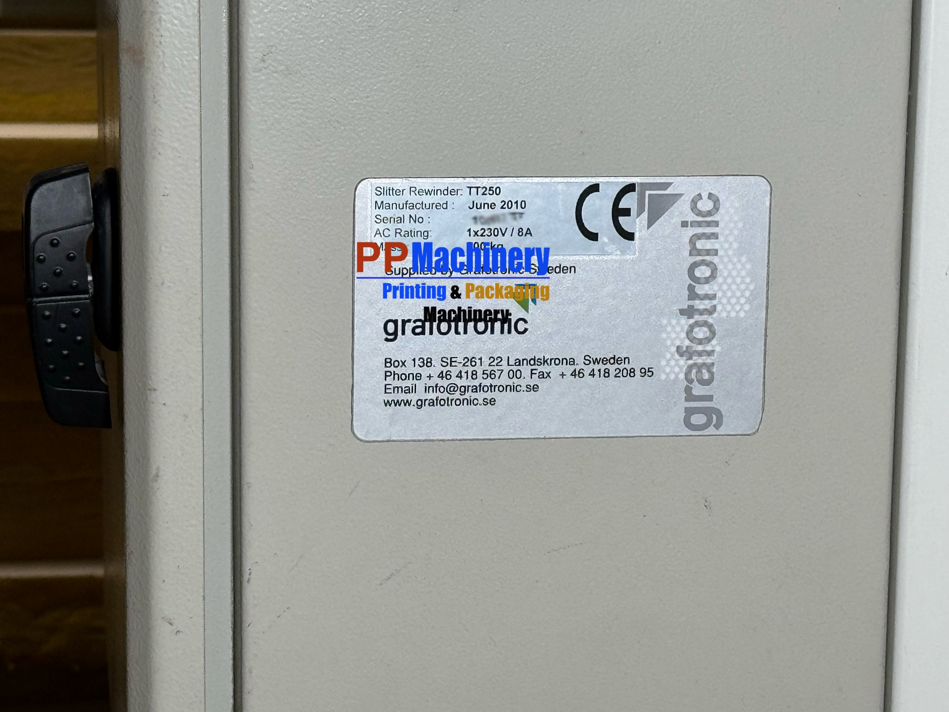 Grafotronic TT250 Table top rewinder from 2010 - Image 3
