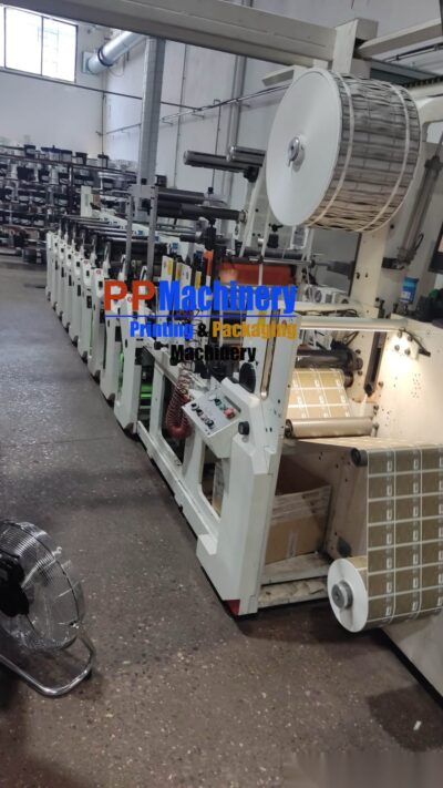 Omet FX 330 8 colours flexo label press in production cold foil, double rotary die cutter - Image 3